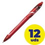 Bic Gelocity Quick Dry Bolígrafo Retráctil Tinta Gel Roja 0,7 mm (Pack de 12)